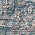 9' X 12' Blue Gray And Silver Oriental Washable Area Rug With UV Protection