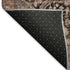 5' X 8' Charcoal Gold And Rust Oriental Washable Area Rug With UV Protection