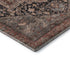 5' X 8' Charcoal Gold And Rust Oriental Washable Area Rug With UV Protection