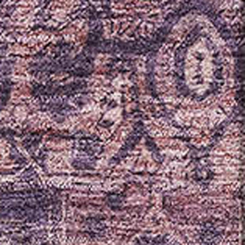 5' X 8' Eggplant Gold And Gray Oriental Washable Area Rug With UV Protection