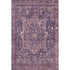 8' Eggplant Gold And Gray Oriental Washable Area Rug With UV Protection