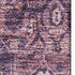8' Eggplant Gold And Gray Oriental Washable Area Rug With UV Protection