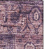 8' Eggplant Gold And Gray Oriental Washable Area Rug With UV Protection