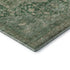 5' X 8' Emerald Ivory And Taupe Oriental Washable Area Rug With UV Protection