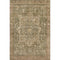5' X 8' Fern Green Wheat And Copper Oriental Washable Area Rug With UV Protection
