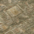 8' Fern Green Wheat And Copper Oriental Washable Area Rug With UV Protection