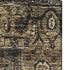 5' X 8' Chocolate Charcoal And Beige Oriental Washable Area Rug With UV Protection