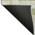 8' Artichoke Green Ivory And Wheat Geometric Washable Area Rug With UV Protection
