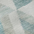 8' Teal Ivory And Gray Geometric Washable Area Rug With UV Protection