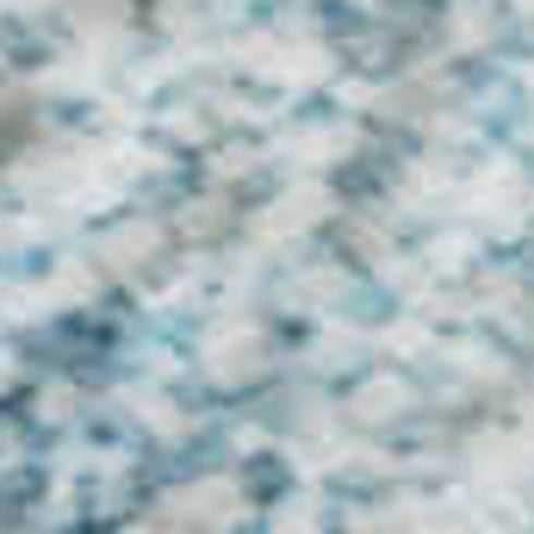 5' X 8' Blue And Ivory Geometric Washable Area Rug With UV Protection