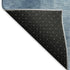 8' Blue And Ivory Geometric Washable Area Rug With UV Protection