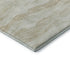 8' X 8' Beige And Ivory Striped Washable Round Rug With UV Protection