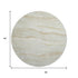 8' X 8' Beige And Ivory Striped Washable Round Rug With UV Protection