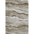 5' X 8' Brown And Beige Striped Washable Area Rug With UV Protection