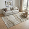 5' X 8' Brown And Beige Striped Washable Area Rug With UV Protection