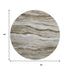 8' X 8' Brown And Beige Striped Washable Round Rug With UV Protection