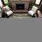 9' X 12' Brown And Beige Striped Washable Area Rug With UV Protection