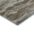 9' X 12' Brown And Beige Striped Washable Area Rug With UV Protection