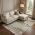 9' X 12' Brown And Beige Striped Washable Area Rug With UV Protection