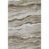 9' X 12' Brown And Beige Striped Washable Area Rug With UV Protection