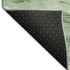 8' Green And Beige Striped Washable Area Rug With UV Protection
