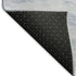 8' Sky Blue And Ivory Striped Washable Area Rug With UV Protection