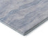8' Sky Blue And Ivory Striped Washable Area Rug With UV Protection