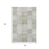 5' X 8' Beige Ivory And Taupe Geometric Washable Area Rug With UV Protection