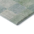 5' X 8' Pale Aqua Mint Green And Ivory Geometric Washable Area Rug With UV Protection