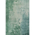 5' X 8' Emerald And Denim Blue Abstract Washable Area Rug With UV Protection
