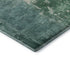 8' X 8' Emerald And Denim Blue Abstract Washable Round Rug With UV Protection