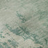 8' X 8' Emerald And Denim Blue Abstract Washable Round Rug With UV Protection