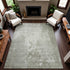 9' X 12' Linen And Beige Abstract Washable Area Rug With UV Protection