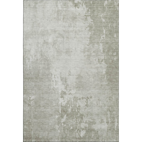 9' X 12' Linen And Beige Abstract Washable Area Rug With UV Protection