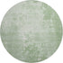 8' X 8' Mint Green And Beige Abstract Washable Round Rug With UV Protection