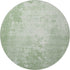 8' X 8' Mint Green And Beige Abstract Washable Round Rug With UV Protection