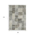 8' Taupe Ivory And Khaki Geometric Washable Area Rug With UV Protection