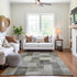 8' Taupe Ivory And Khaki Geometric Washable Area Rug With UV Protection