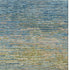 5' X 8' Denim Blue And Olive Green Striped Washable Area Rug With UV Protection