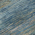 8' X 8' Denim Blue And Olive Green Striped Washable Round Rug With UV Protection