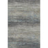 5' X 8' Granite Gray And Silver Striped Washable Area Rug With UV Protection