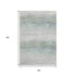 5' X 8' Linen And Ivory Striped Washable Area Rug With UV Protection