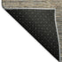 5' X 8' Pewter Gray And Beige Striped Washable Area Rug With UV Protection