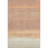 8' Salmon And Ivory Striped Washable Area Rug With UV Protection