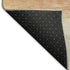 8' Salmon And Ivory Striped Washable Area Rug With UV Protection