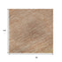 8' Salmon And Ivory Striped Washable Area Rug With UV Protection