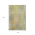 5' X 8' Beige Blue And Khaki Geometric Washable Area Rug With UV Protection