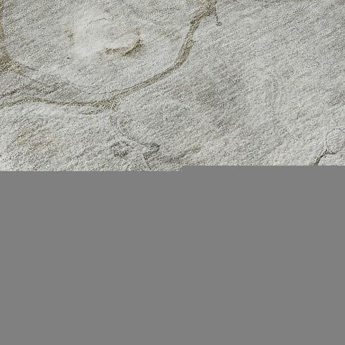 8' X 8' Taupe Ivory And Gray Abstract Washable Round Rug With UV Protection