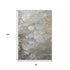8' Taupe Ivory And Gray Abstract Washable Area Rug With UV Protection