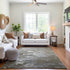 8' Taupe Ivory And Gray Abstract Washable Area Rug With UV Protection